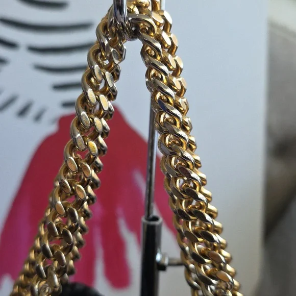 Falabella Stella McCartney fold-over tote bag Gold Chain - Picture 4 of 17